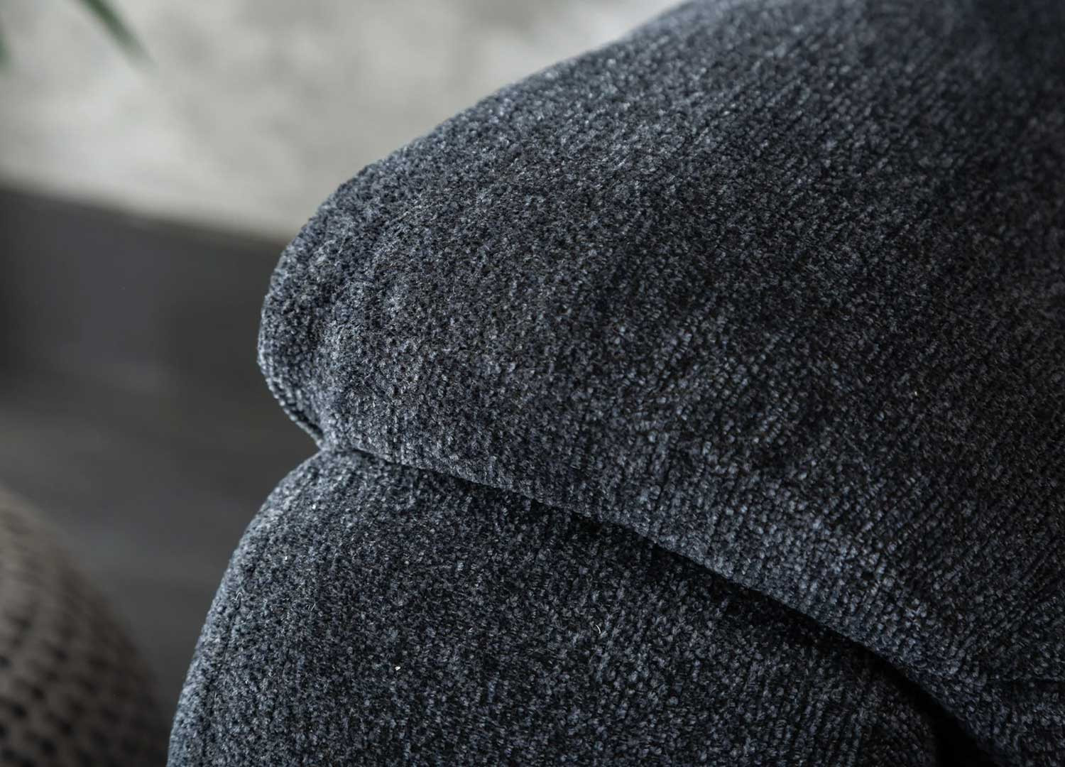 Canapé home cinéma 2 places tissu gris foncé Muse
