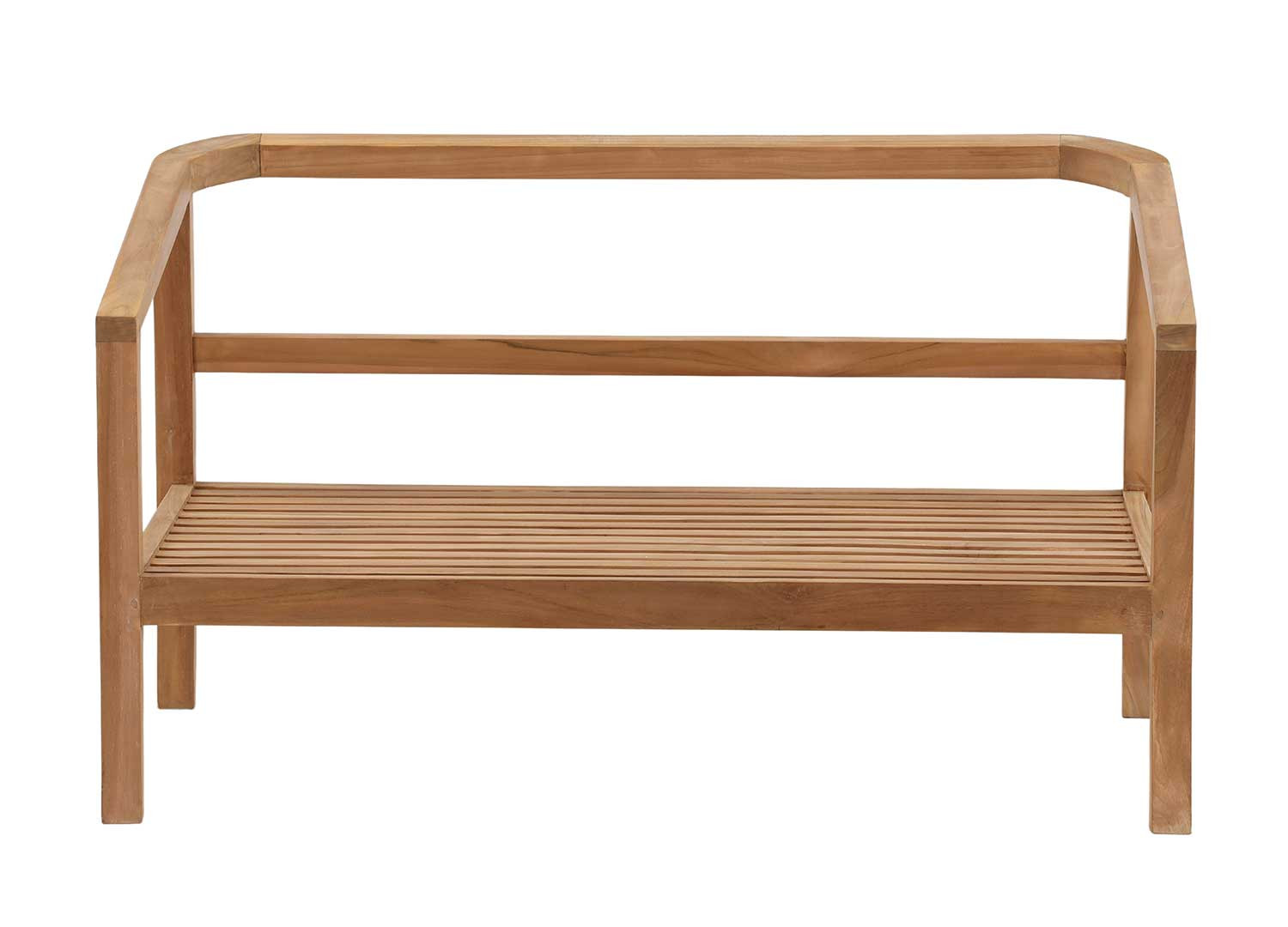 Canapé teck 2 places 130 cm