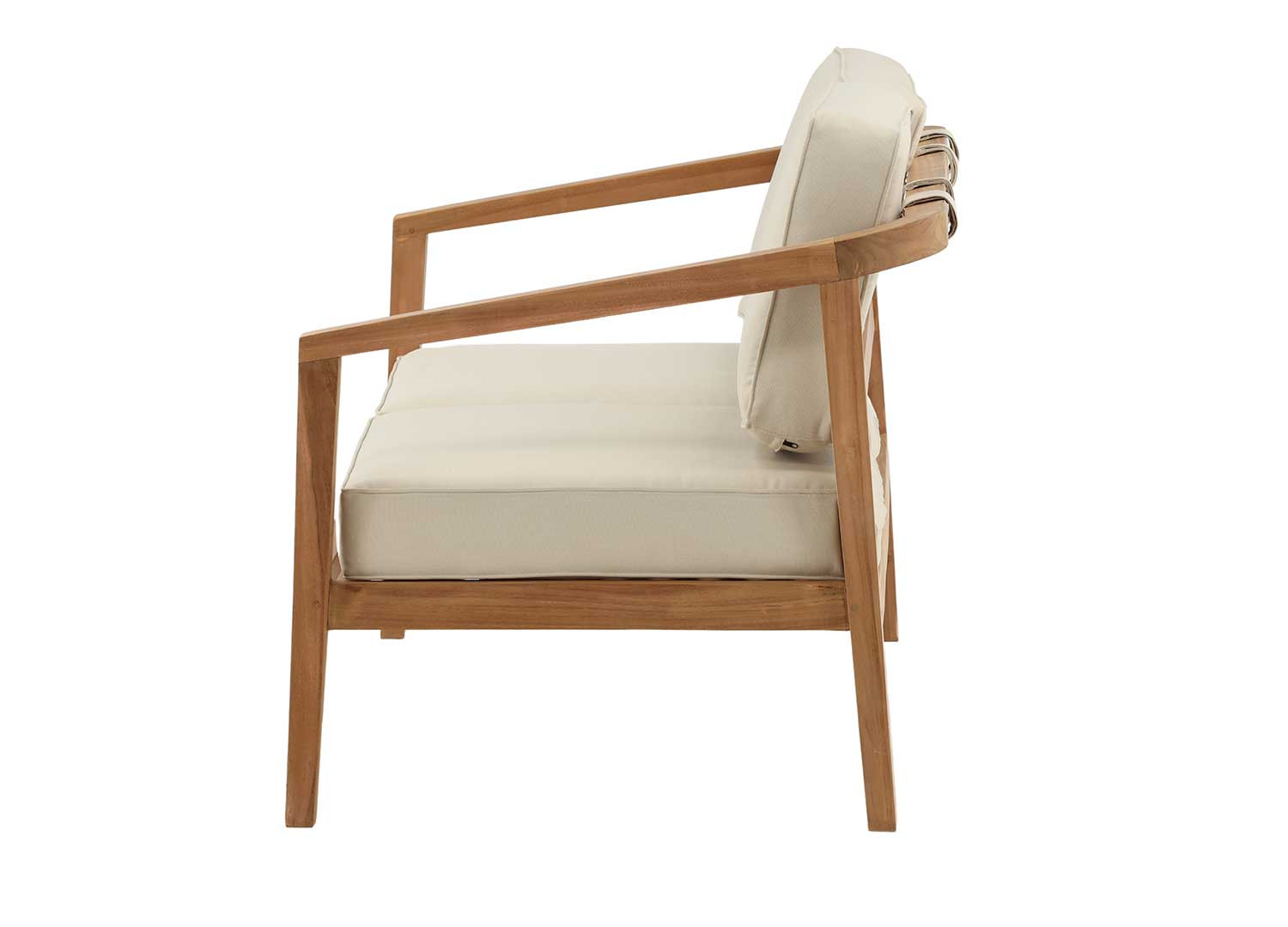Canapé teck 2 places 130 cm
