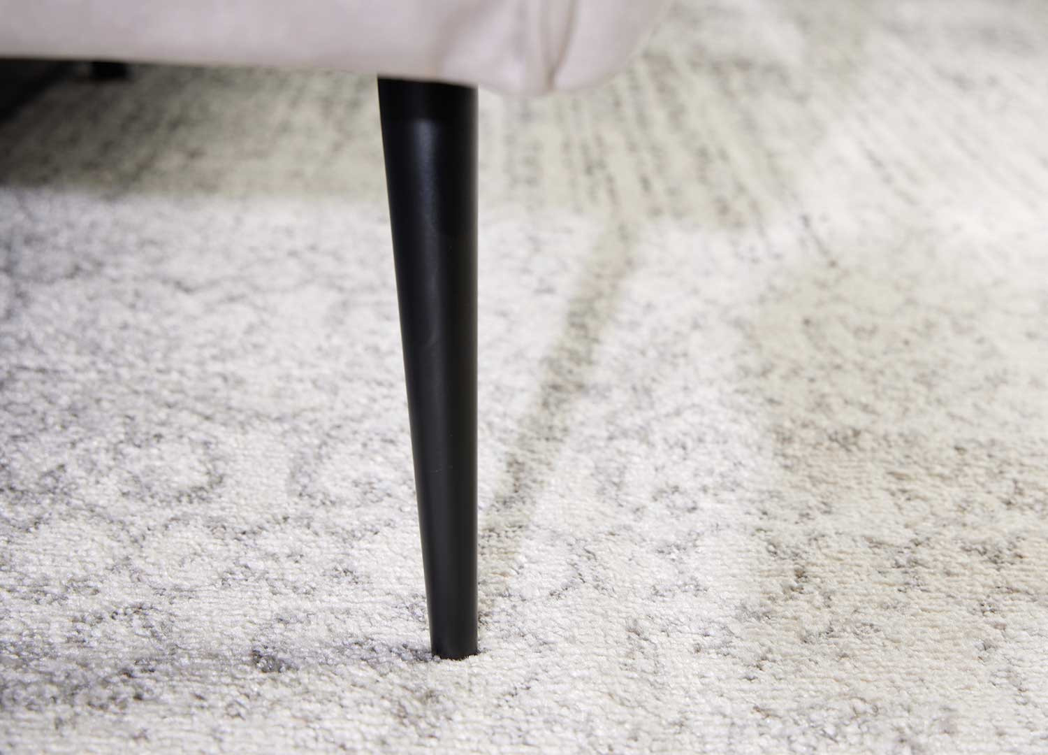 Canapé tissu velours matelassé champagne