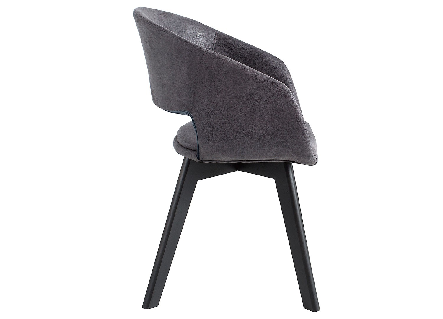 Chaise avec accoudoirs gris vintage