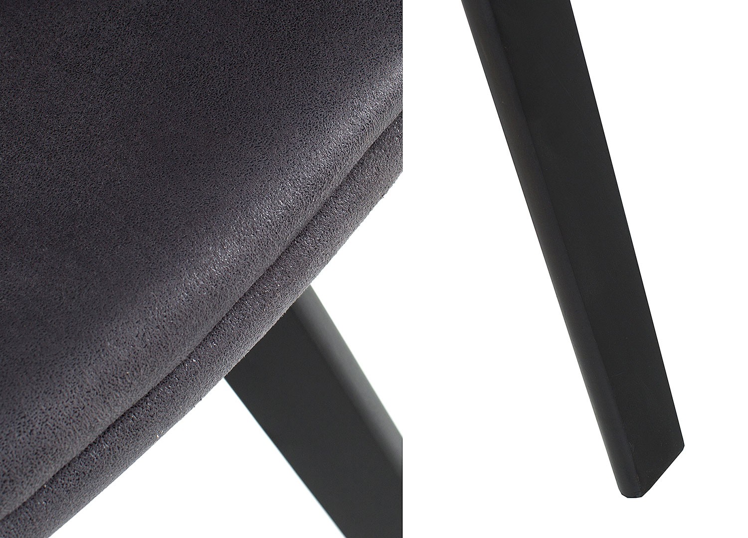 Chaise avec accoudoirs gris vintage