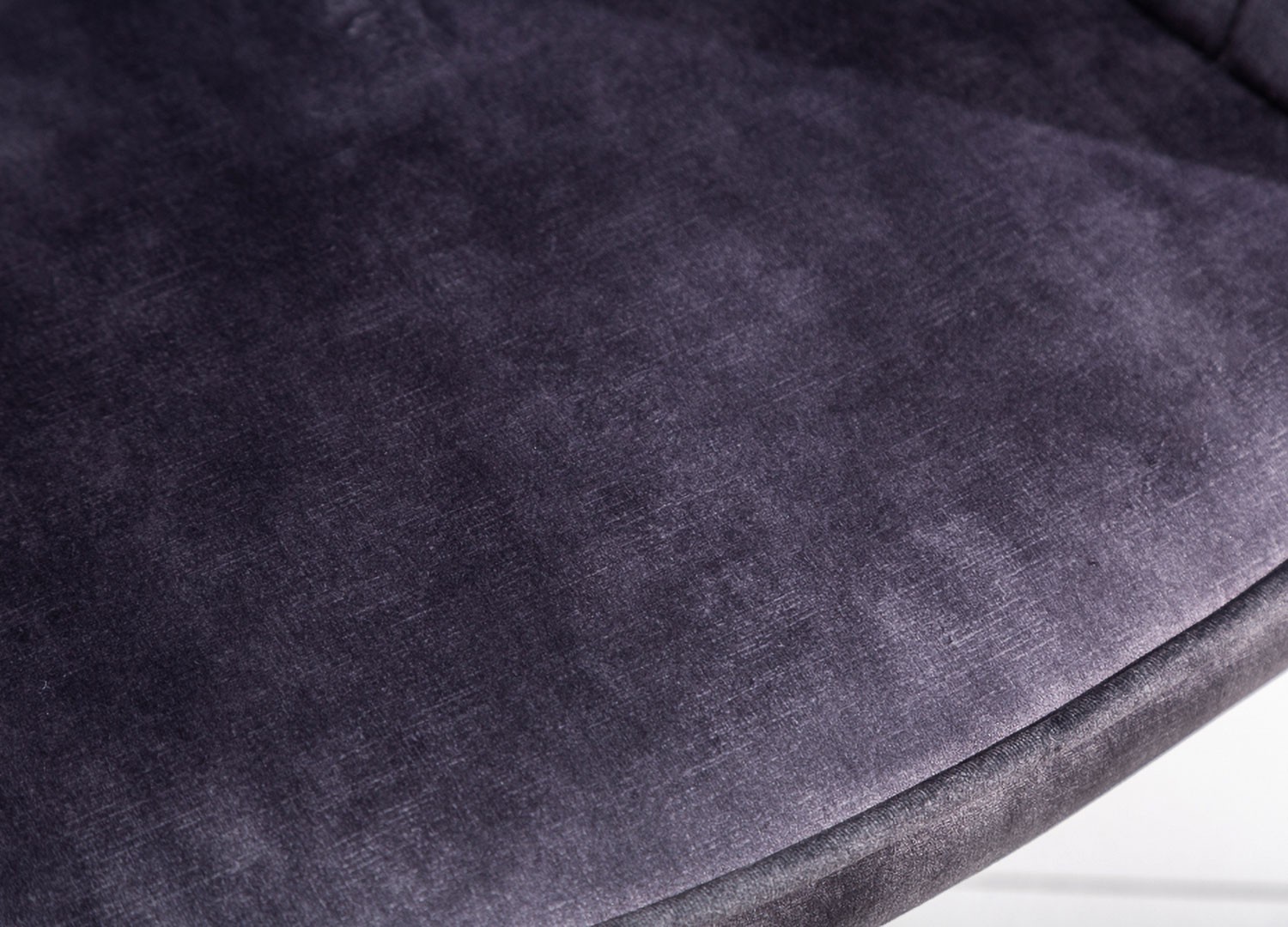 Chaise de bureau velours gris foncé pivotante avec accoudoirs