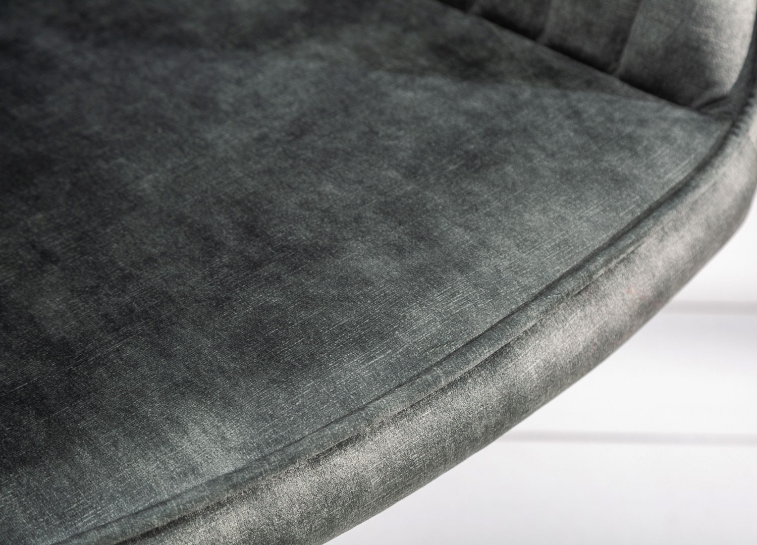 Chaise de bureau velours vert foncé pivotante avec accoudoirs