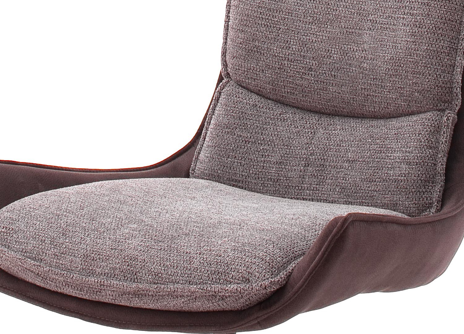 Chaise design en tissu avec coque pivotante