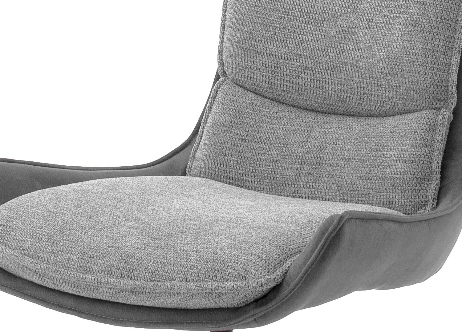 Chaise design en tissu avec coque pivotante