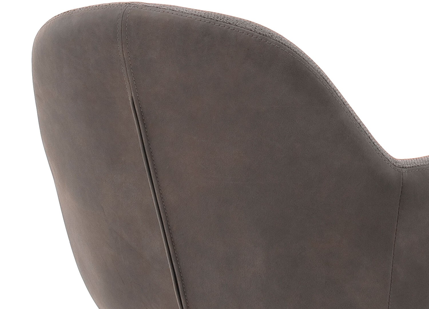 Chaise pivotante anthracite et pied noir avec dossier ajouré