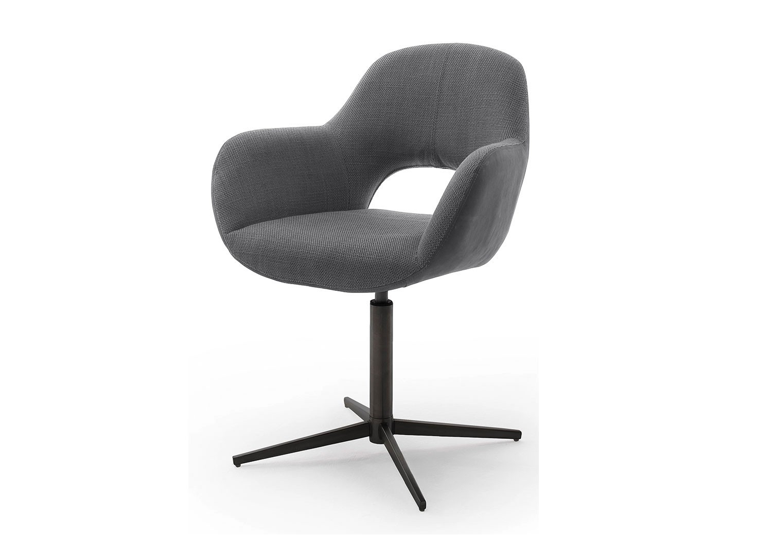 Chaise pivotante avec dossier ajouré