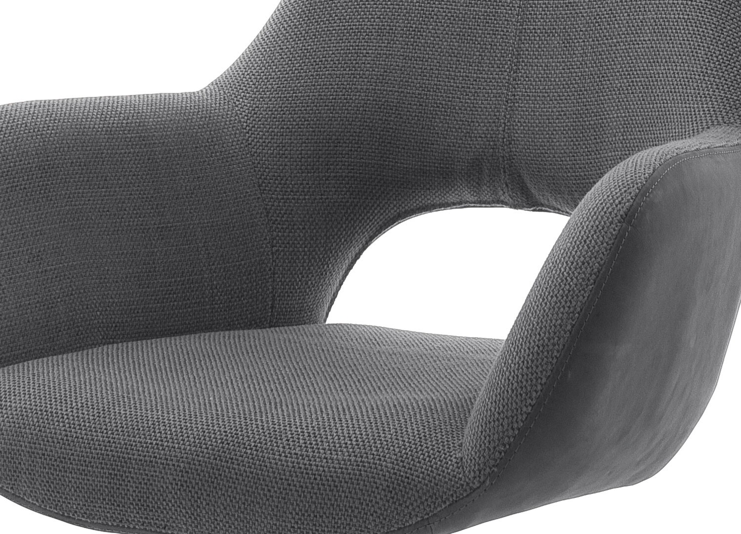 Chaise pivotante avec dossier ajouré
