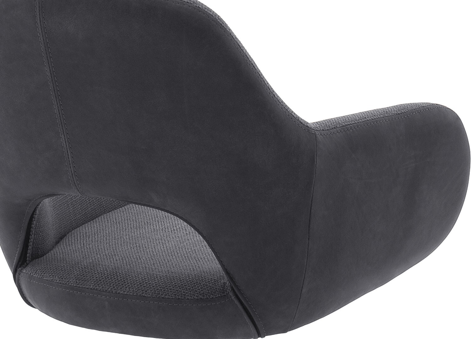 Chaise pivotante avec dossier ajouré