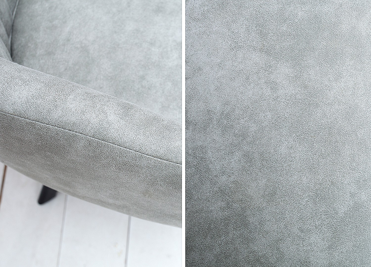 Chaise vintage avec accoudoirs et pieds métal noir
