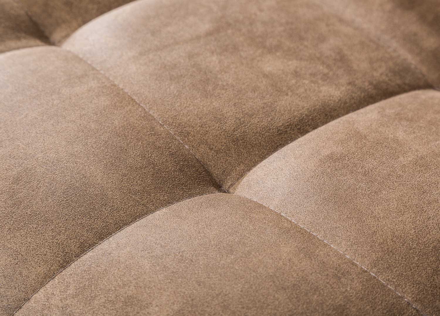Chaises cantilever microfibre taupe Lily