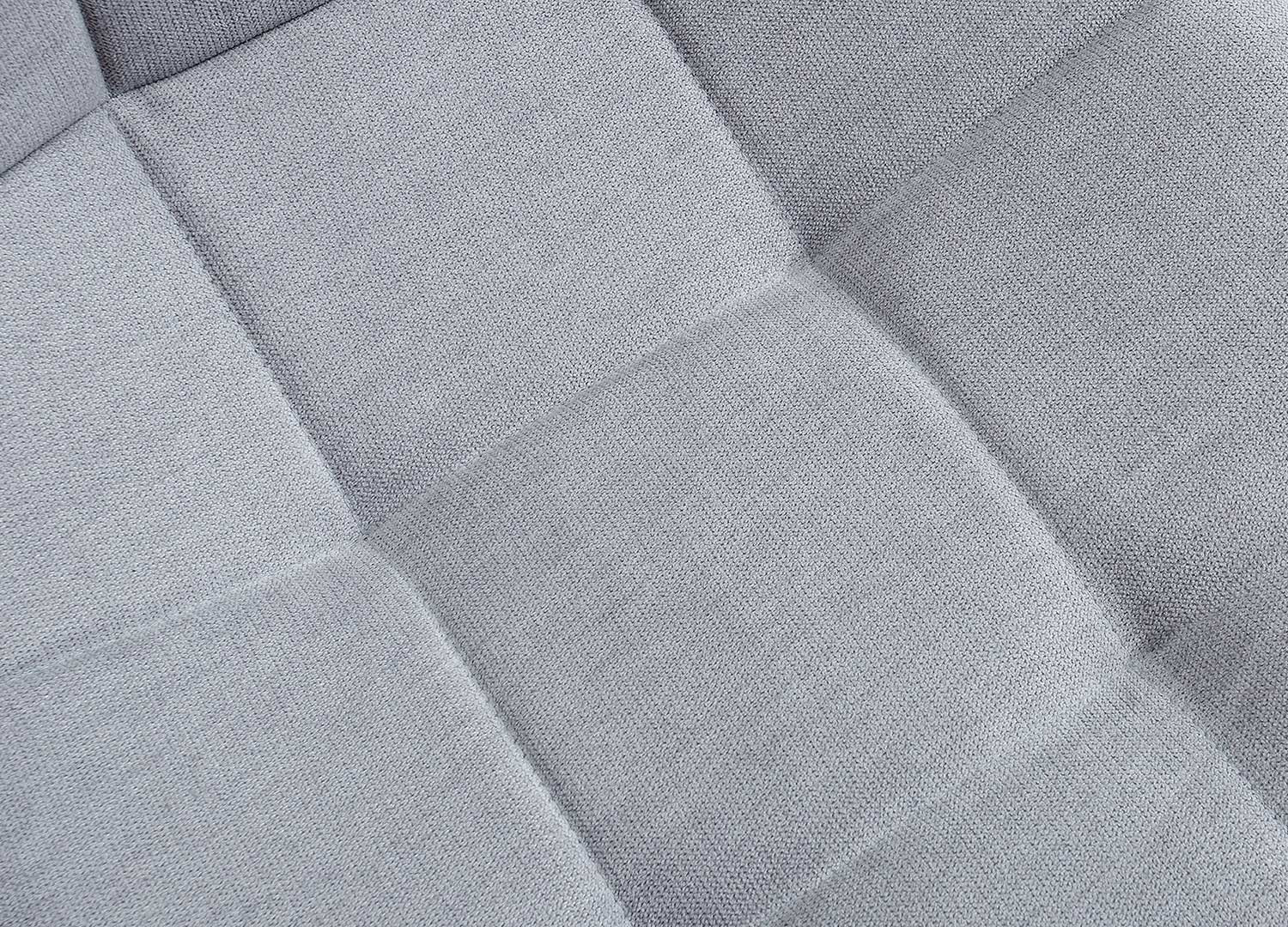 Chaises cantilever tissu gris clair Lily