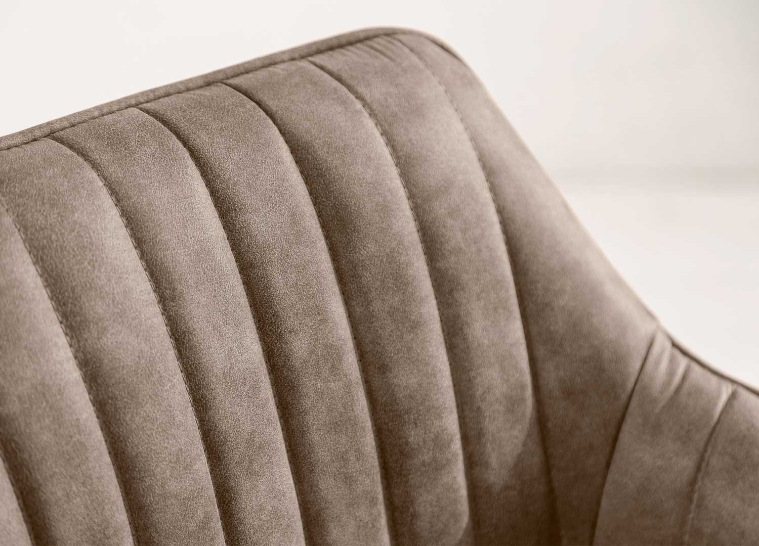 Chaises de bar couleur taupe vintage