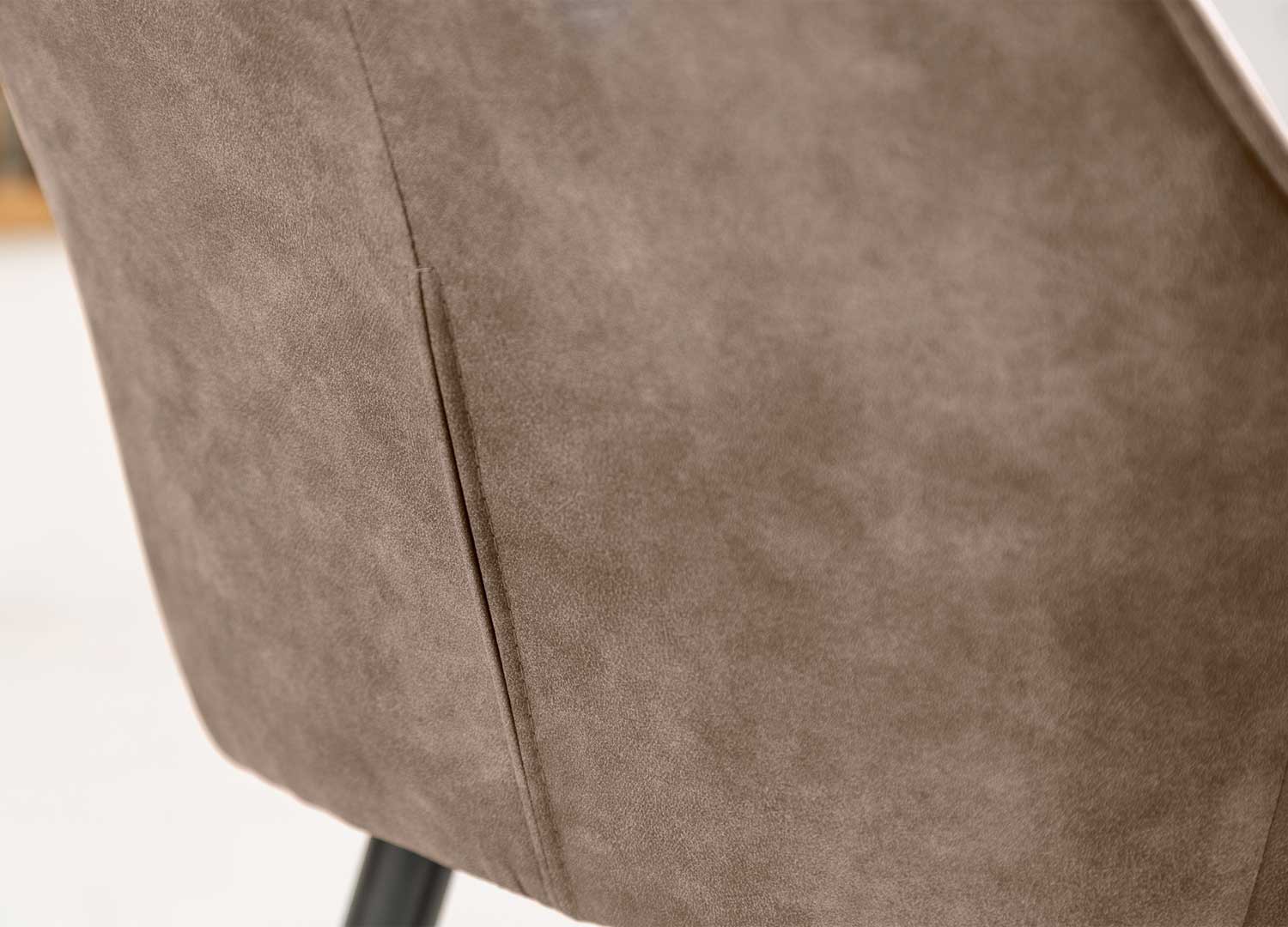 Chaises de bar couleur taupe vintage