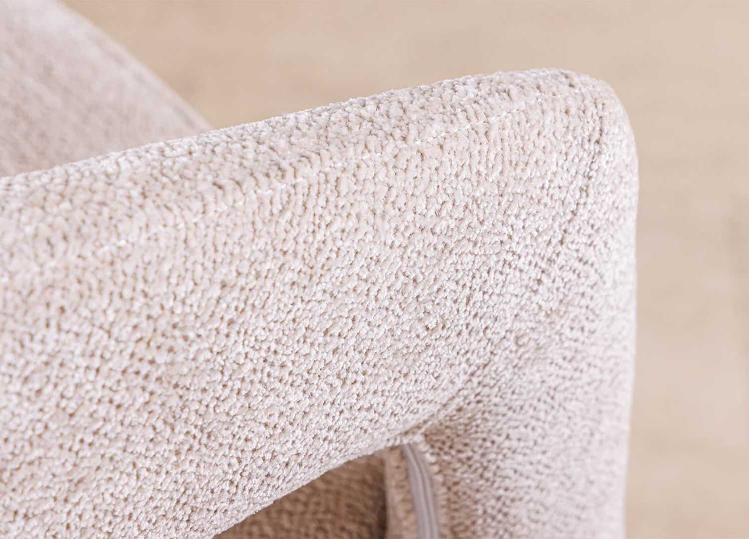 Chaises de salle à manger beige et doré Giada