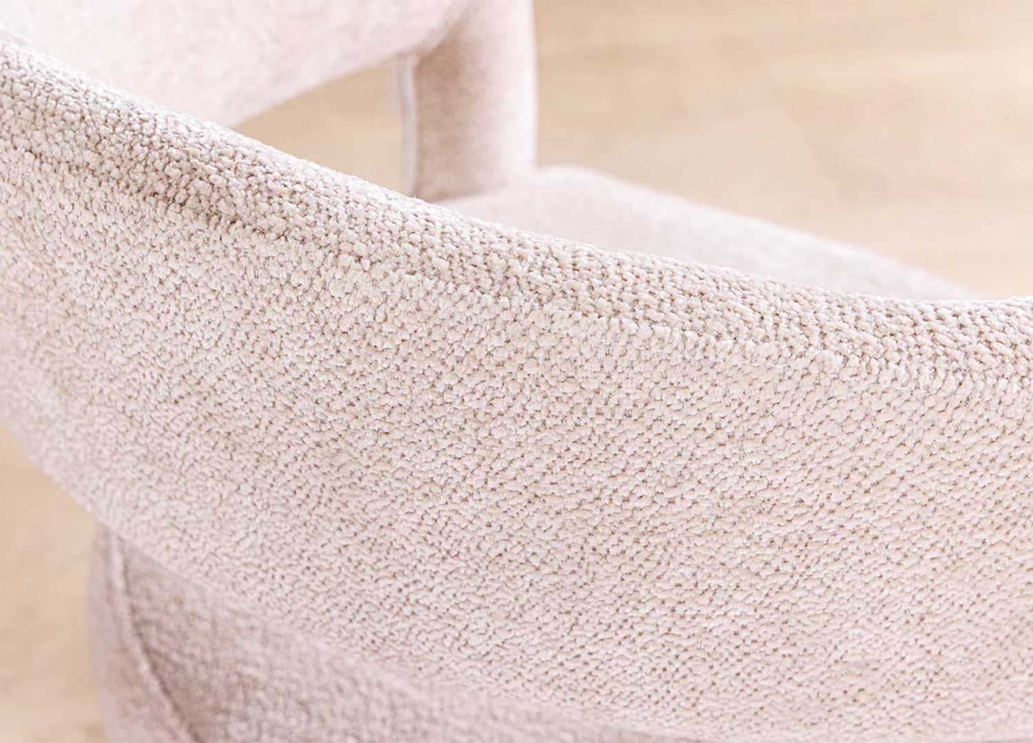 Chaises de salle à manger beige et doré Giada