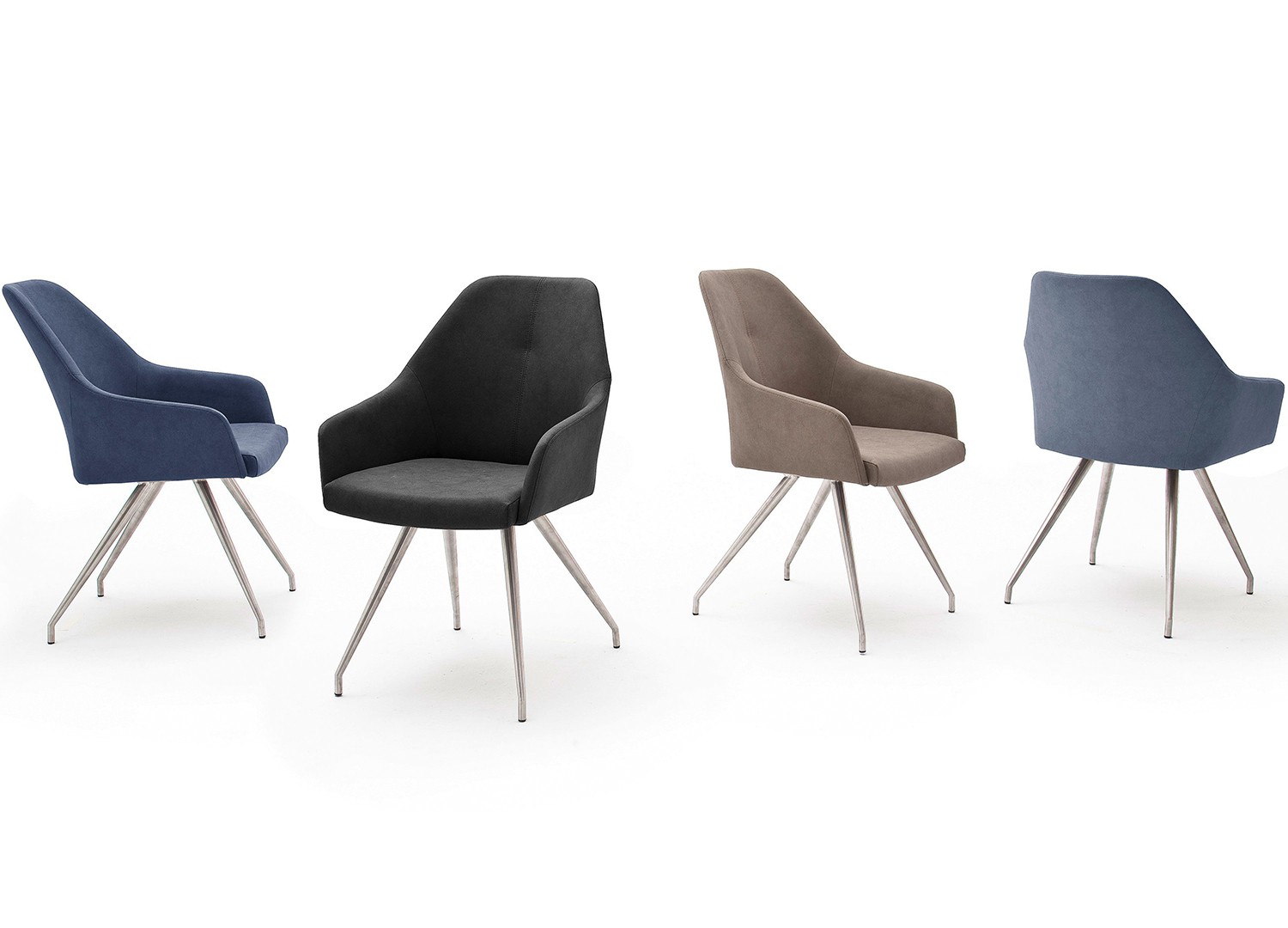Chaises design simili cuir pied ovale conique
