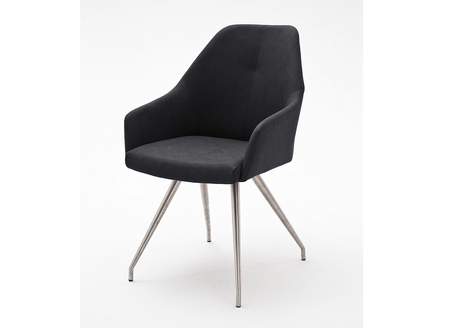 Chaises design simili cuir pied ovale conique