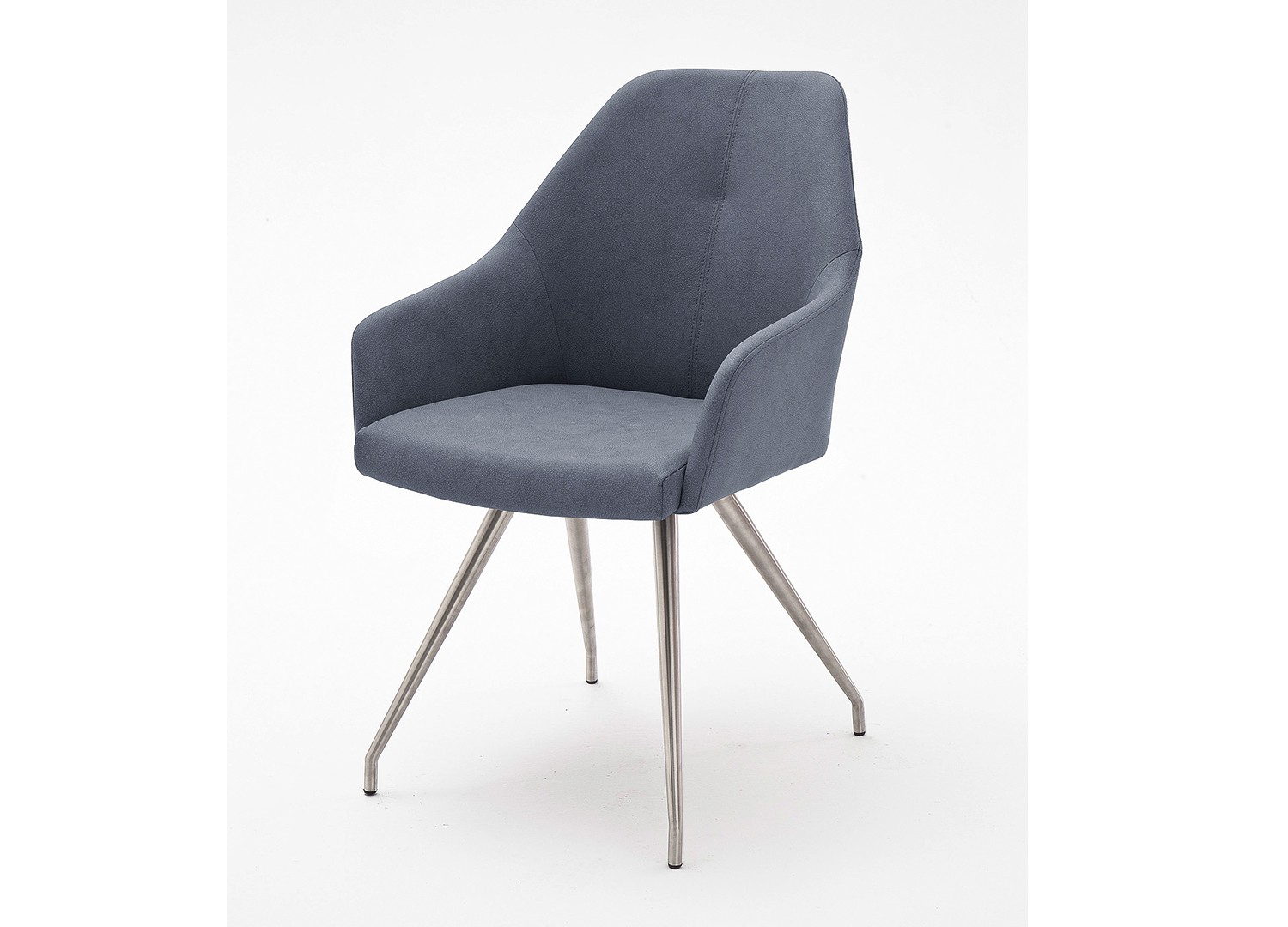 Chaises design simili cuir pied ovale conique