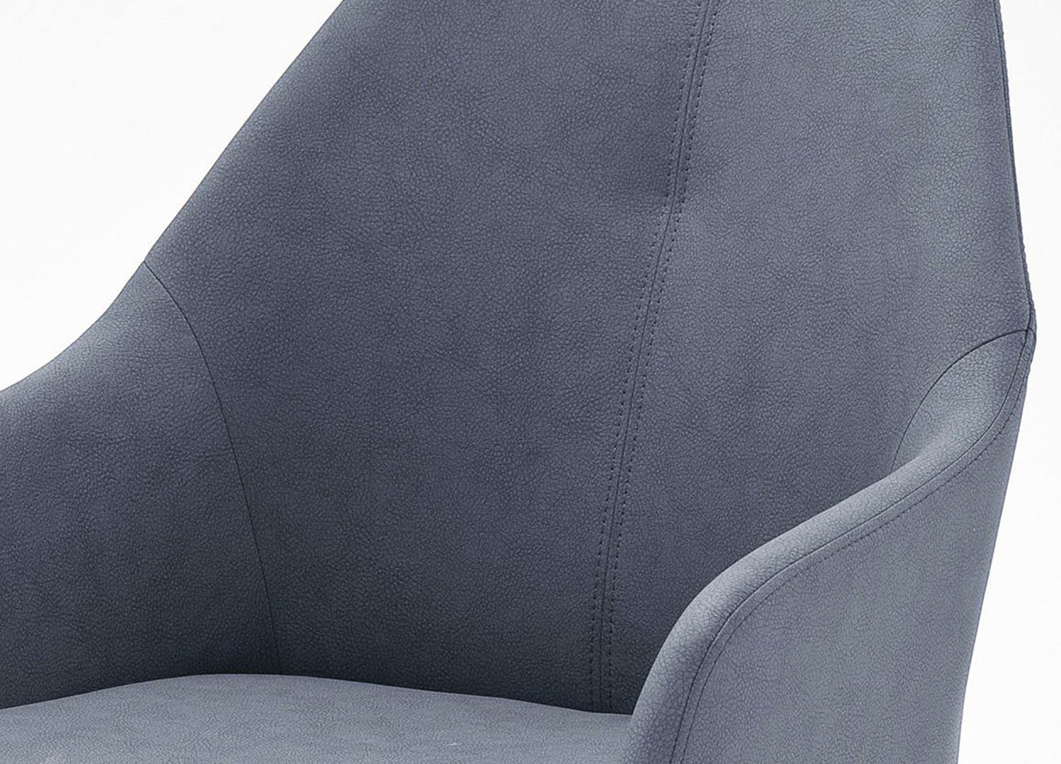 Chaises design simili cuir pied ovale conique