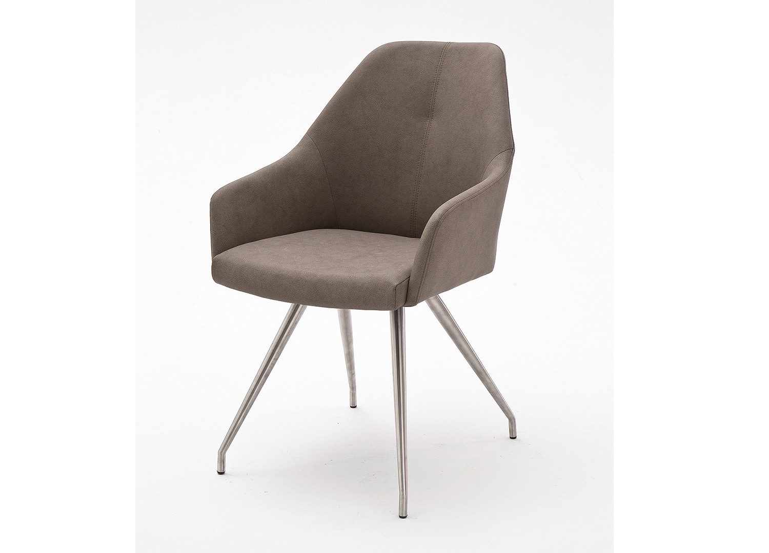 Chaises design simili cuir pied ovale conique