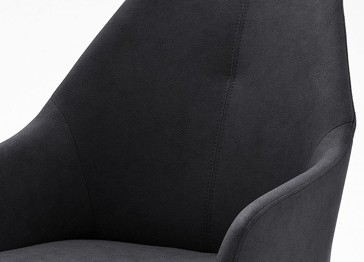 Chaises design simili cuir pied traineau