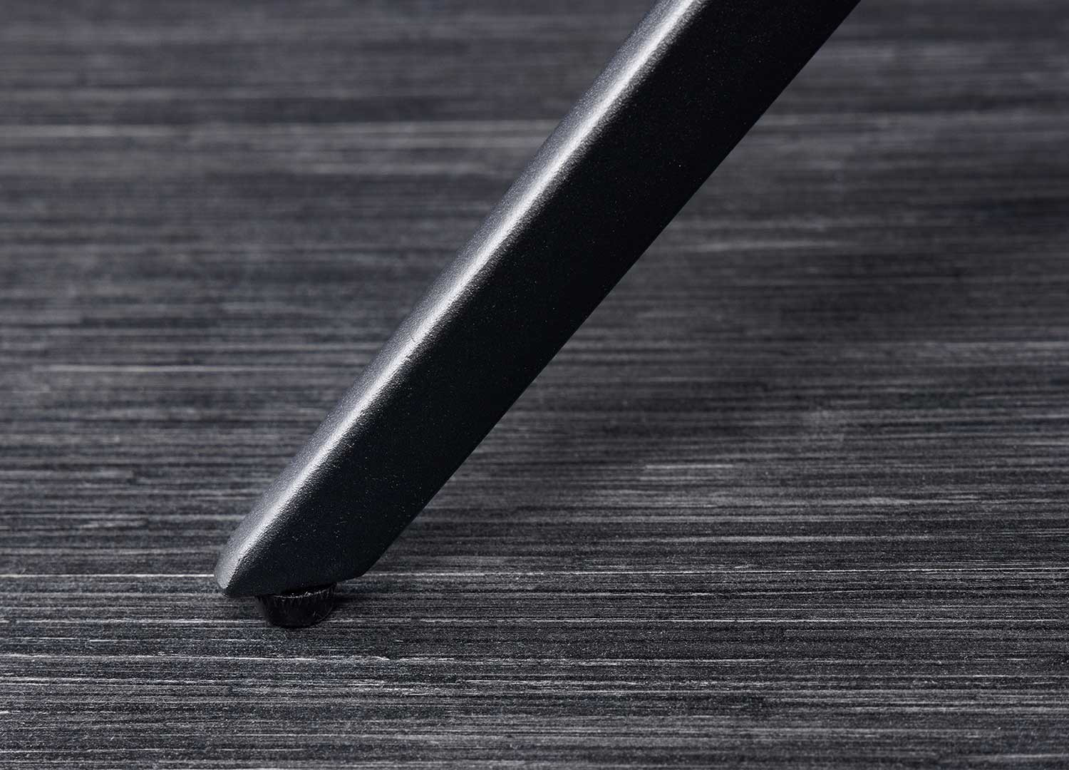 Chaises microfibre grise pivotantes avec poignée au dos