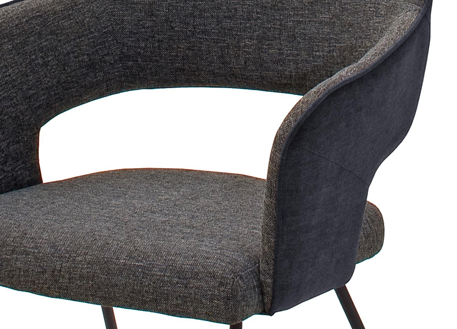 Chaises modernes avec accoudoirs pied luge