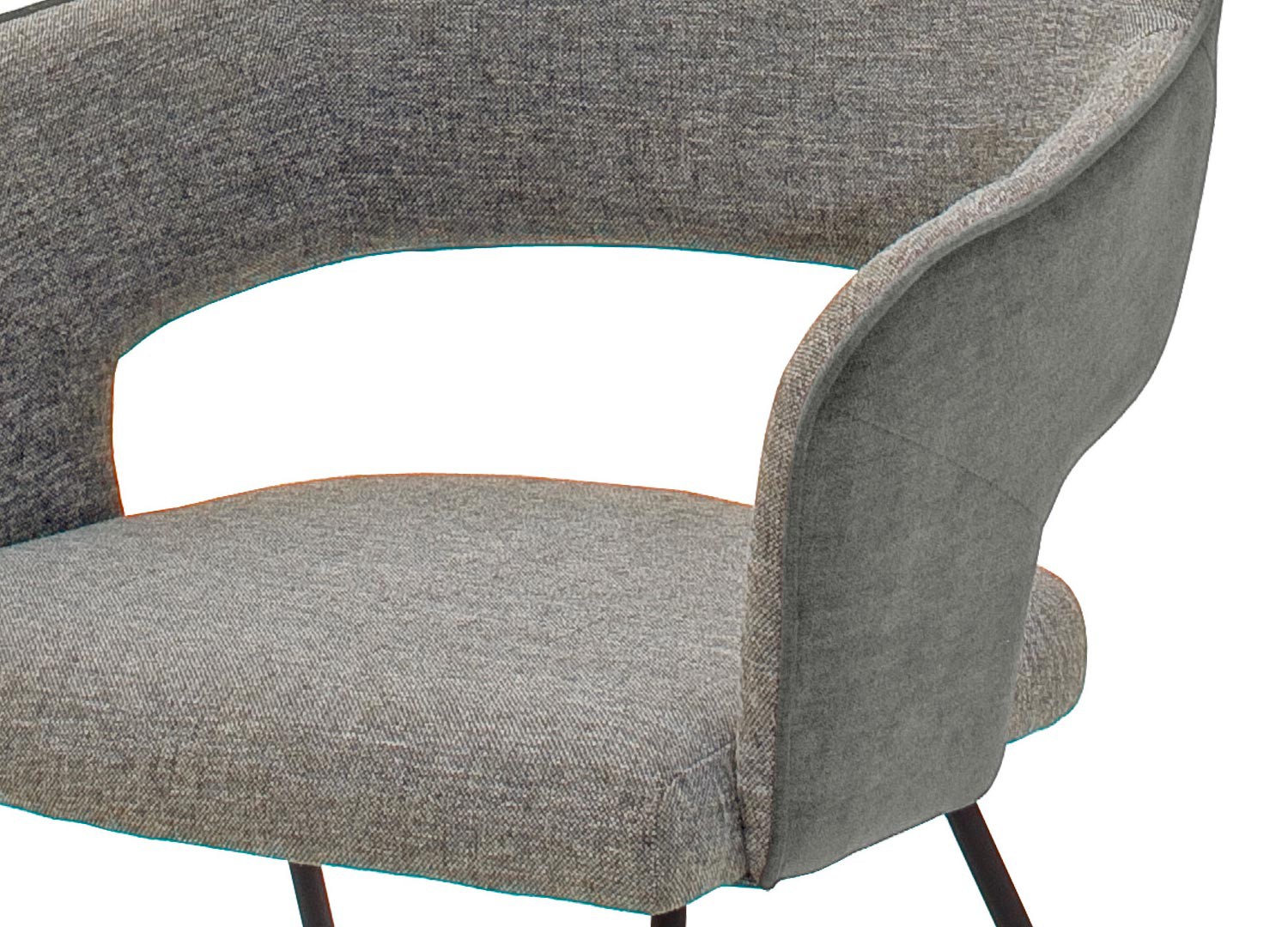 Chaises modernes avec accoudoirs pied luge