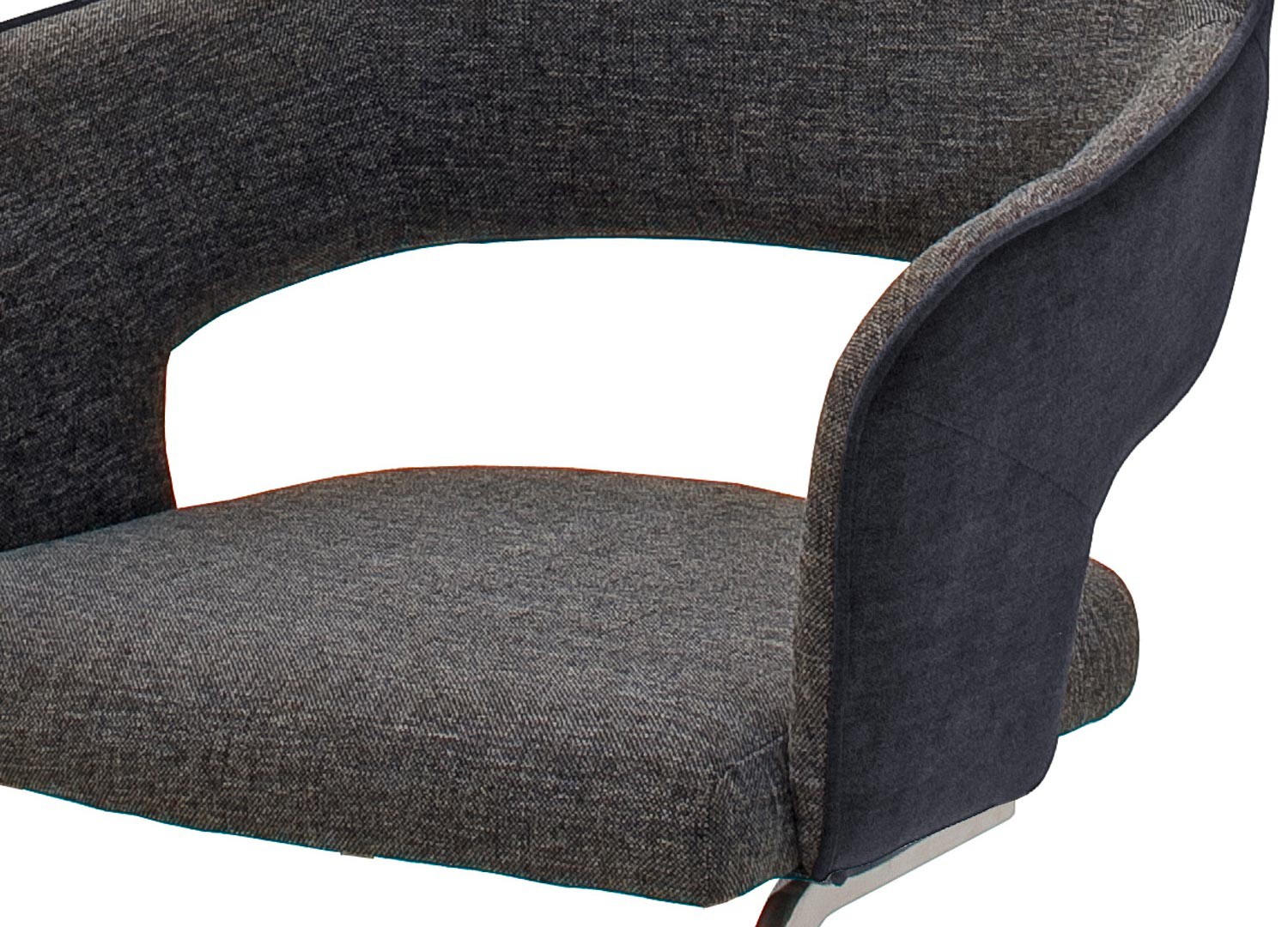 Chaises modernes avec accoudoirs pied traîneau