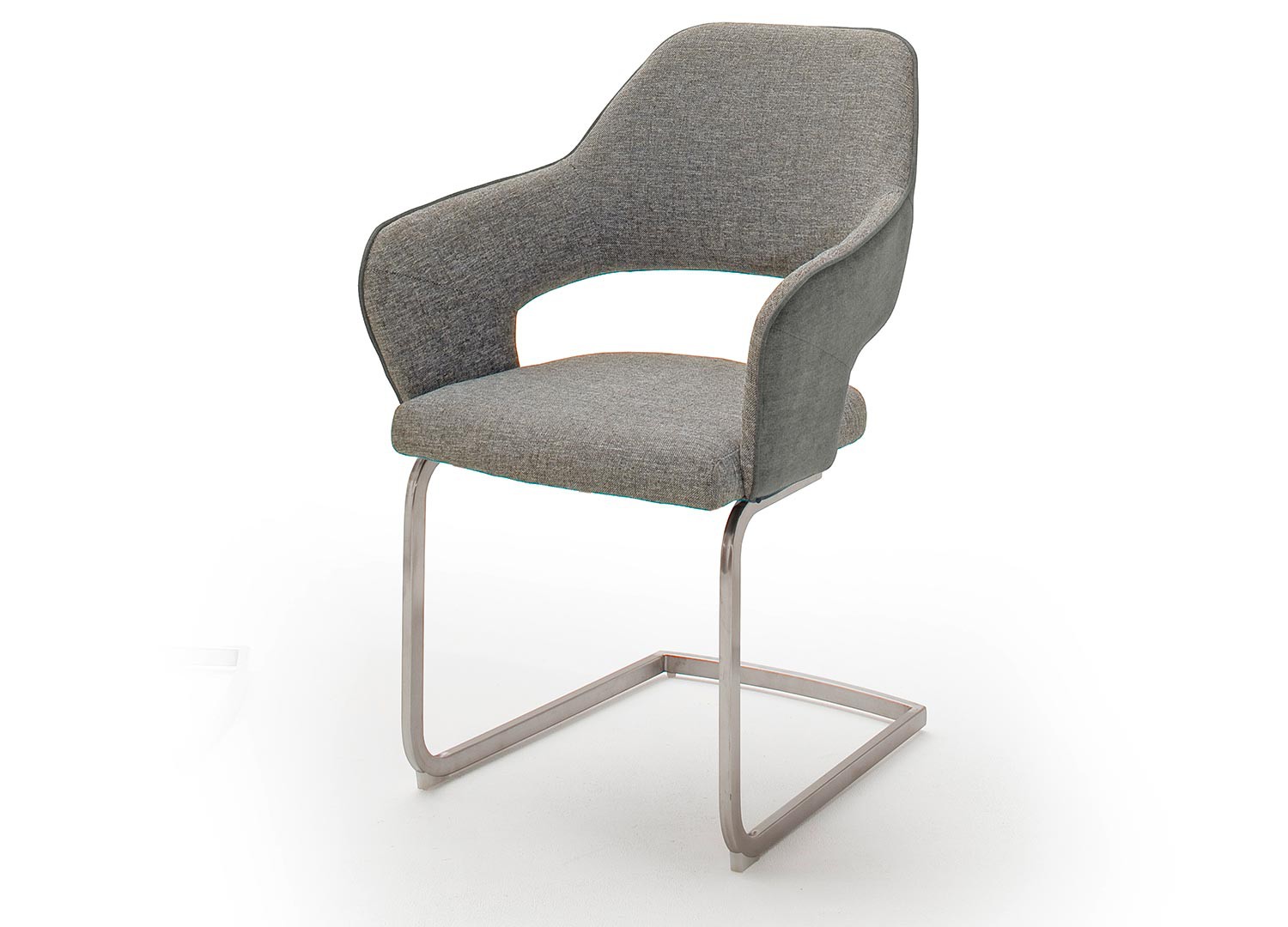 Chaises modernes avec accoudoirs pied traîneau