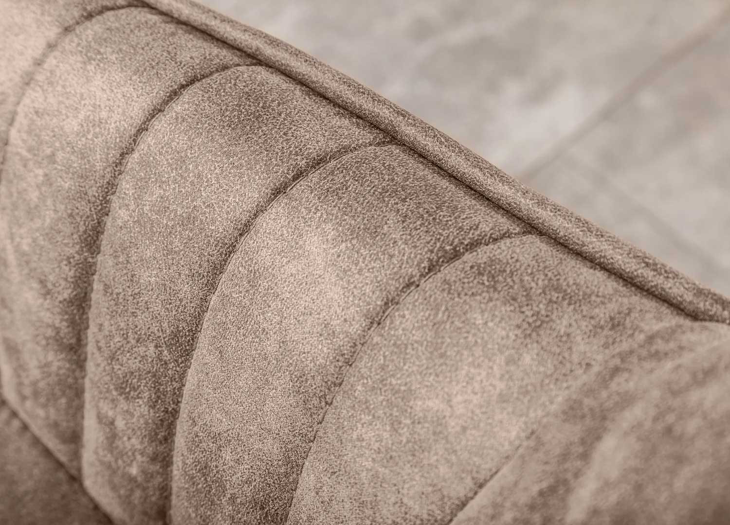Chaises modernes microfibre taupe Issa