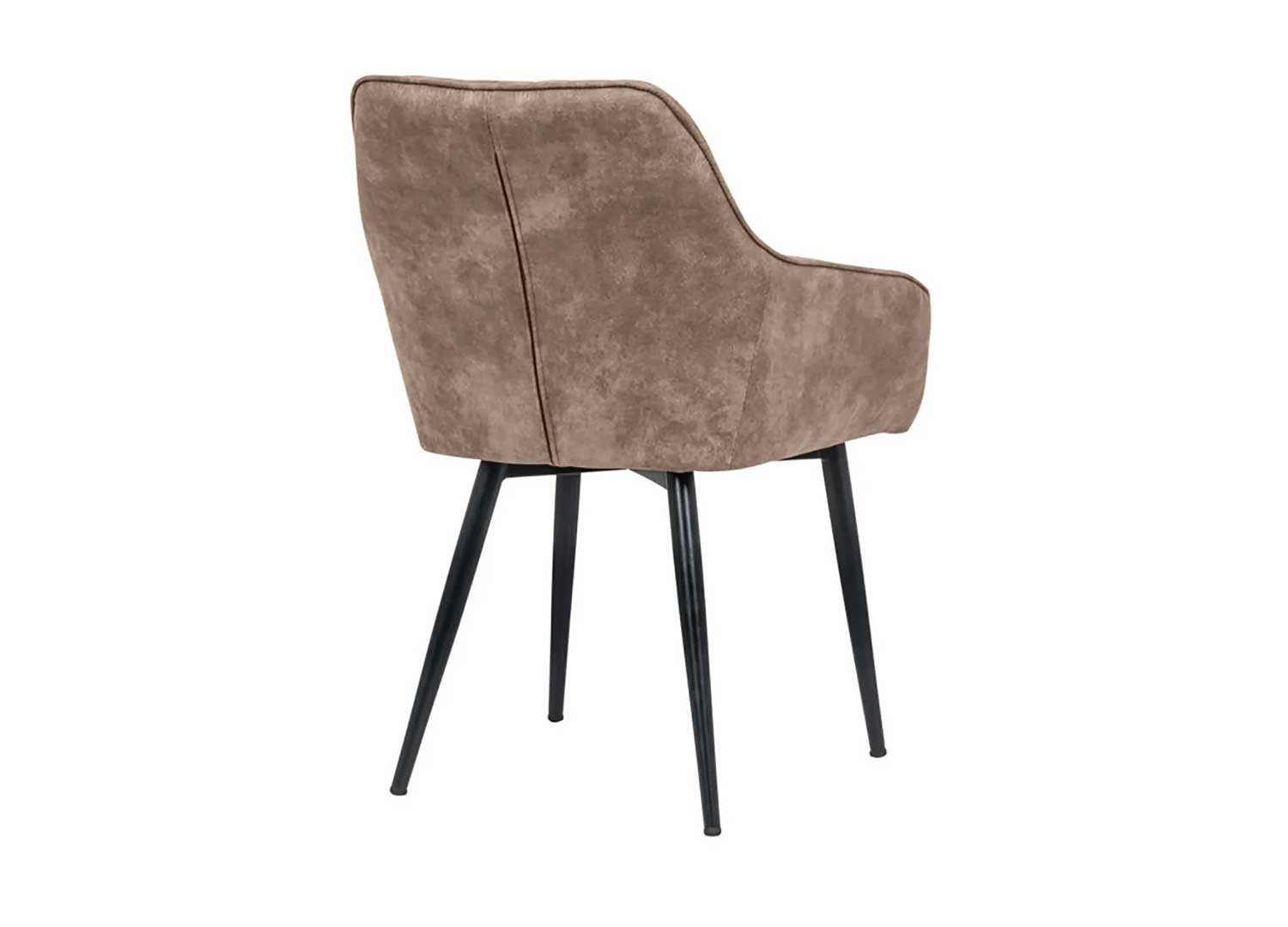 Chaises modernes microfibre taupe Issa