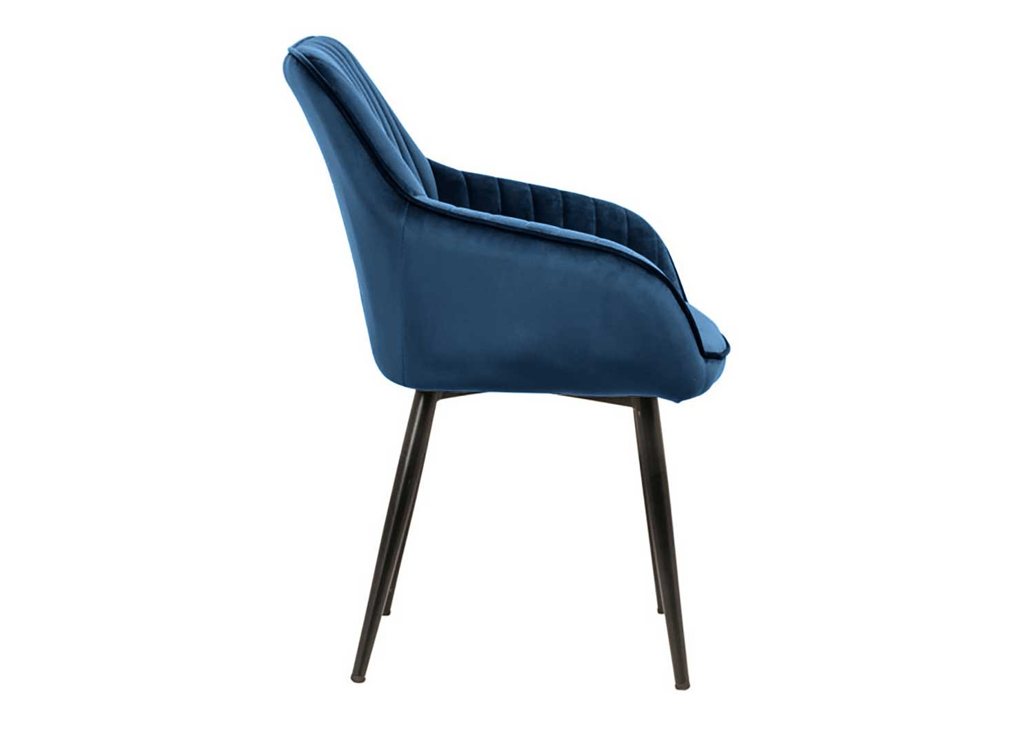 Chaises modernes velours bleu roi
