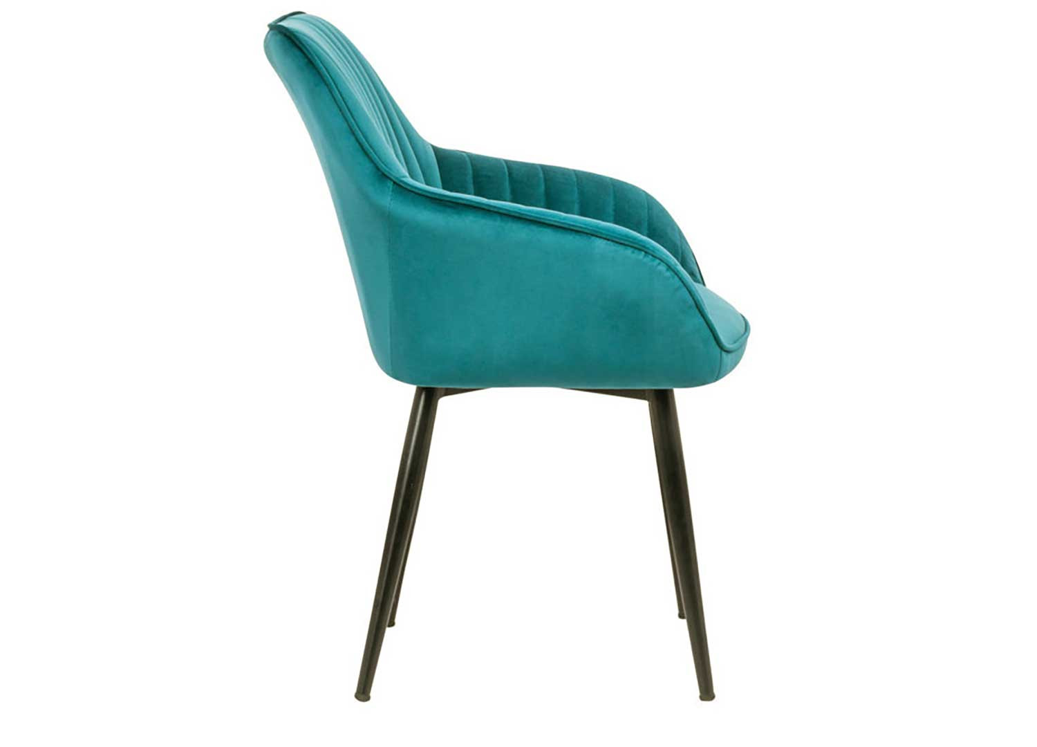 Chaises modernes velours bleu turquoise