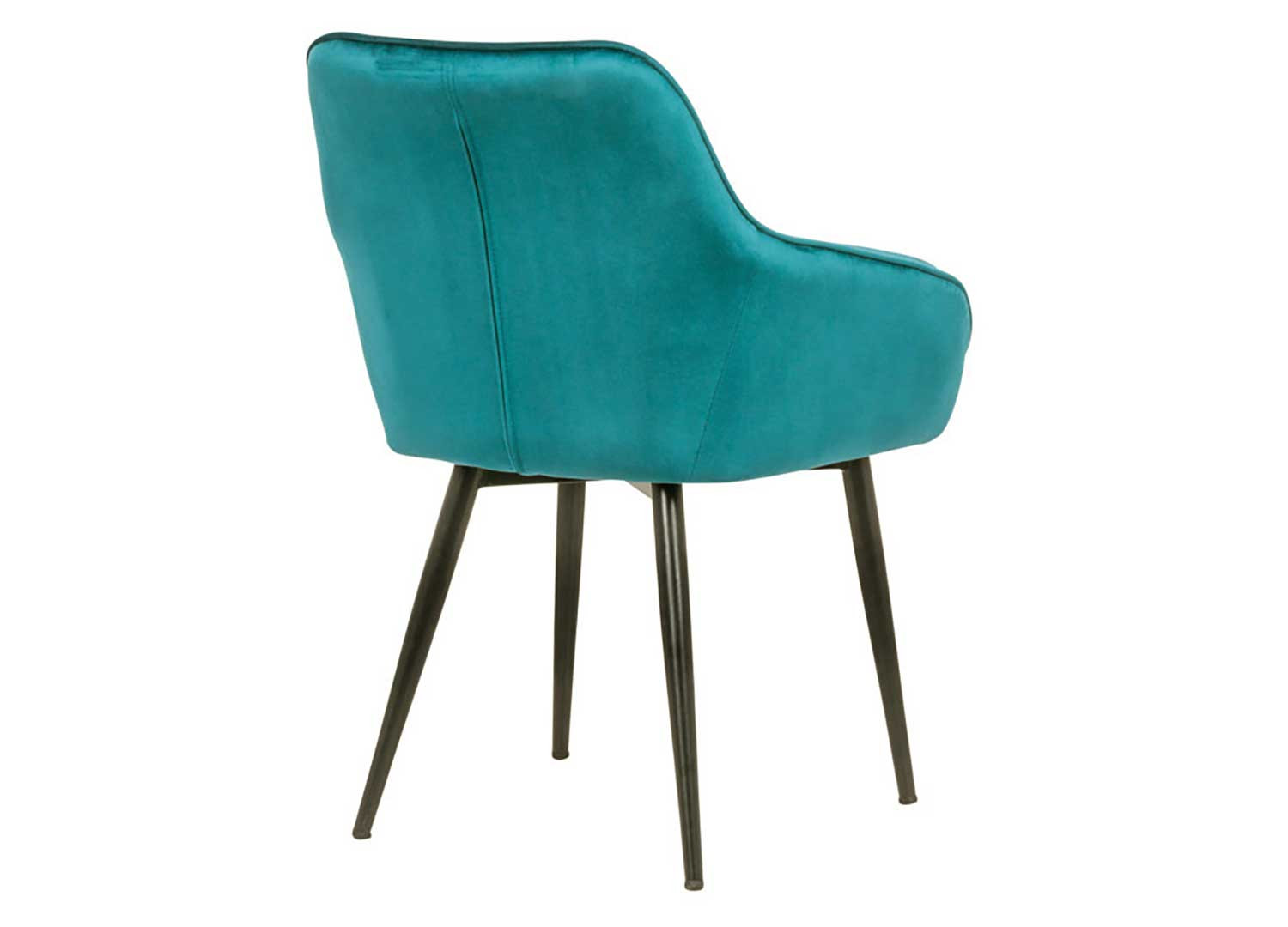 Chaises modernes velours bleu turquoise