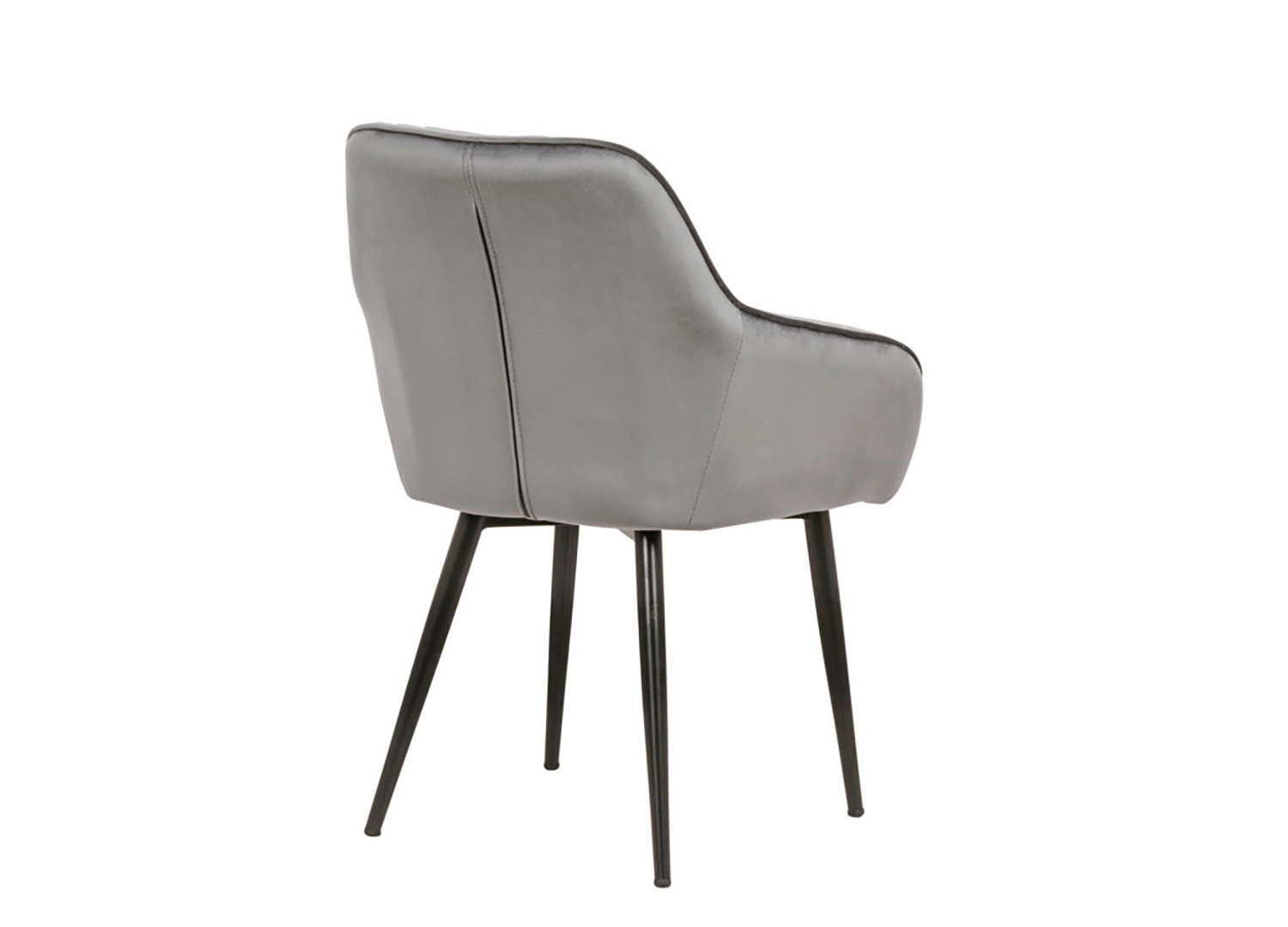 Chaises modernes velours gris