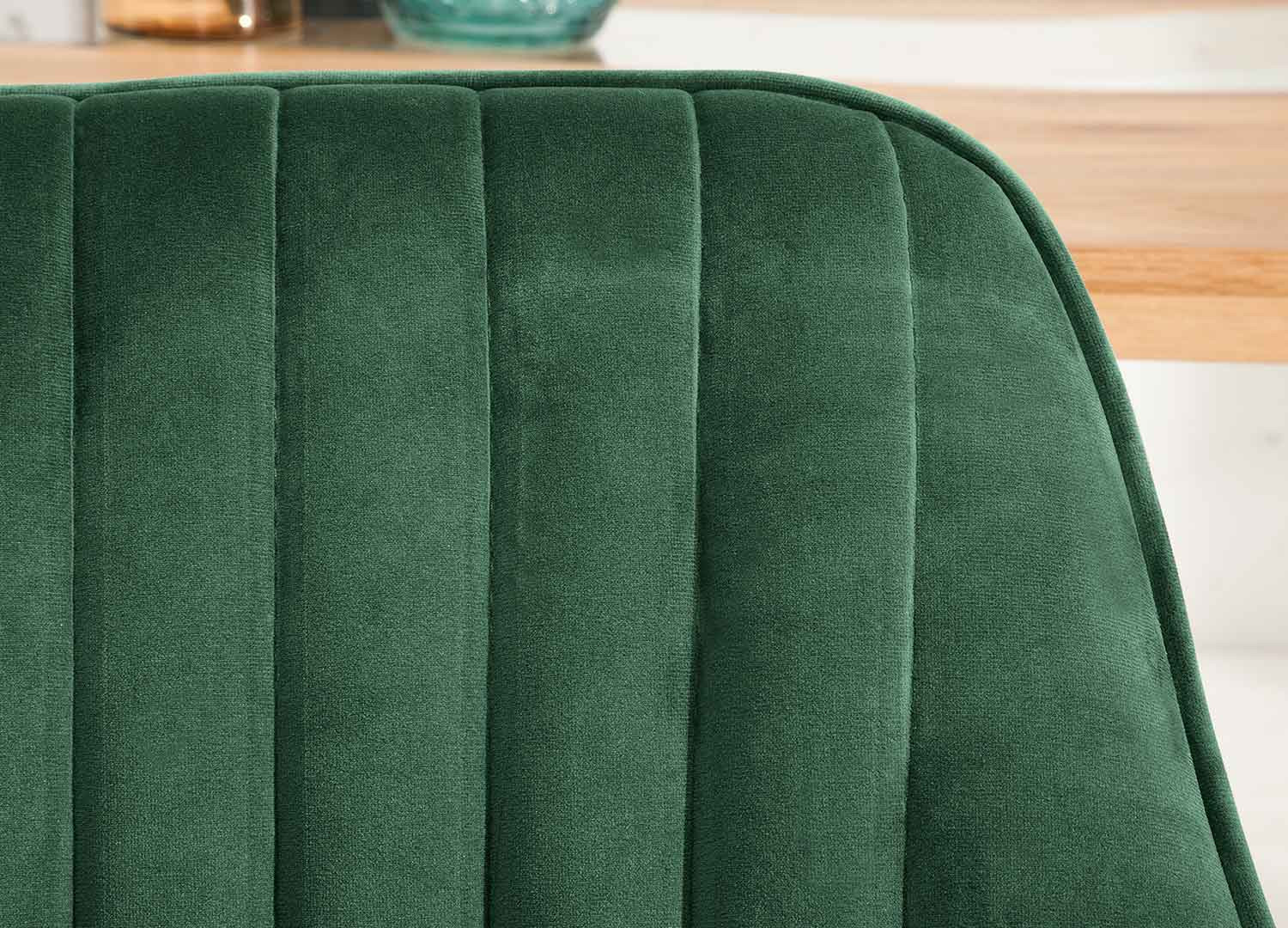 Chaises modernes velours vert