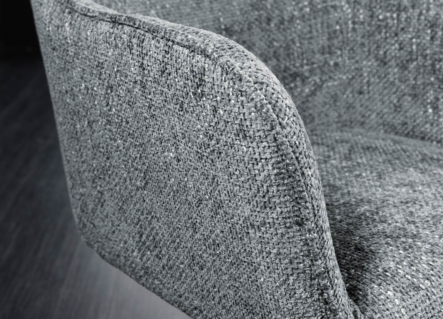 Chaises rotatives tissu gris