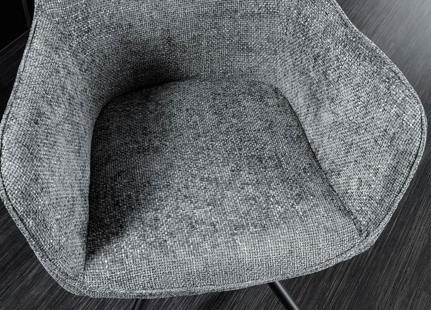 Chaises rotatives tissu gris