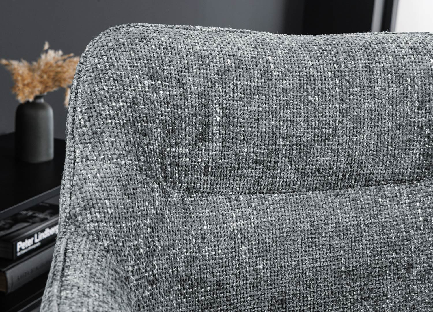 Chaises rotatives tissu gris