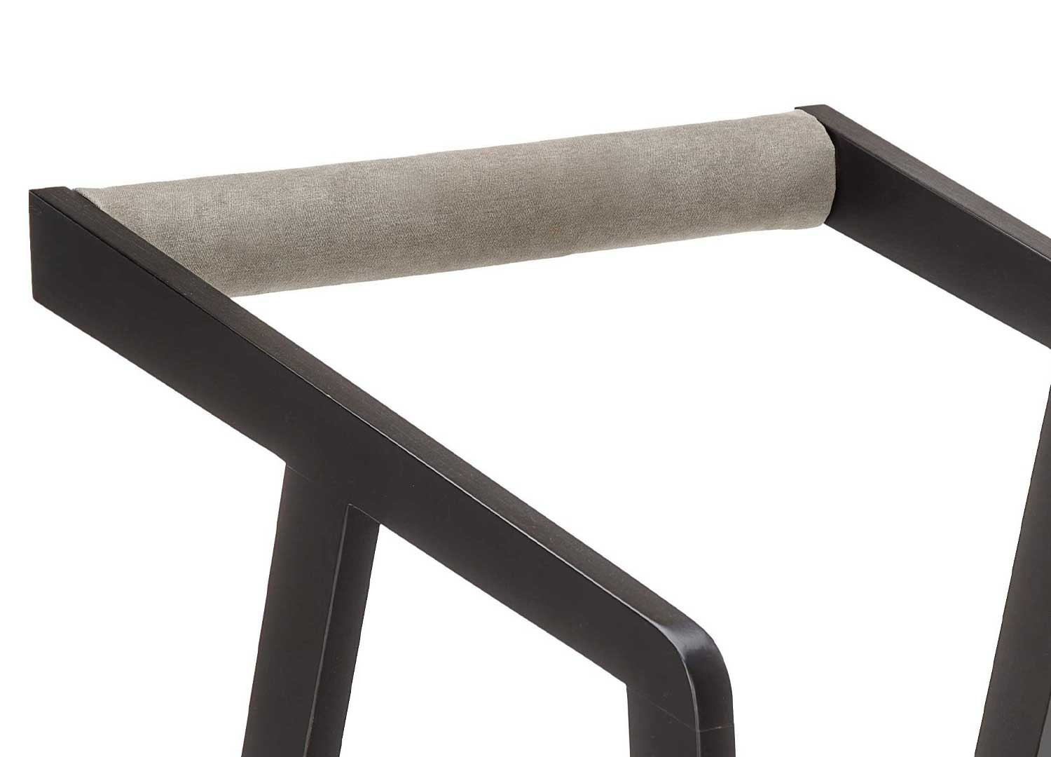 Chaises velours gris et bois