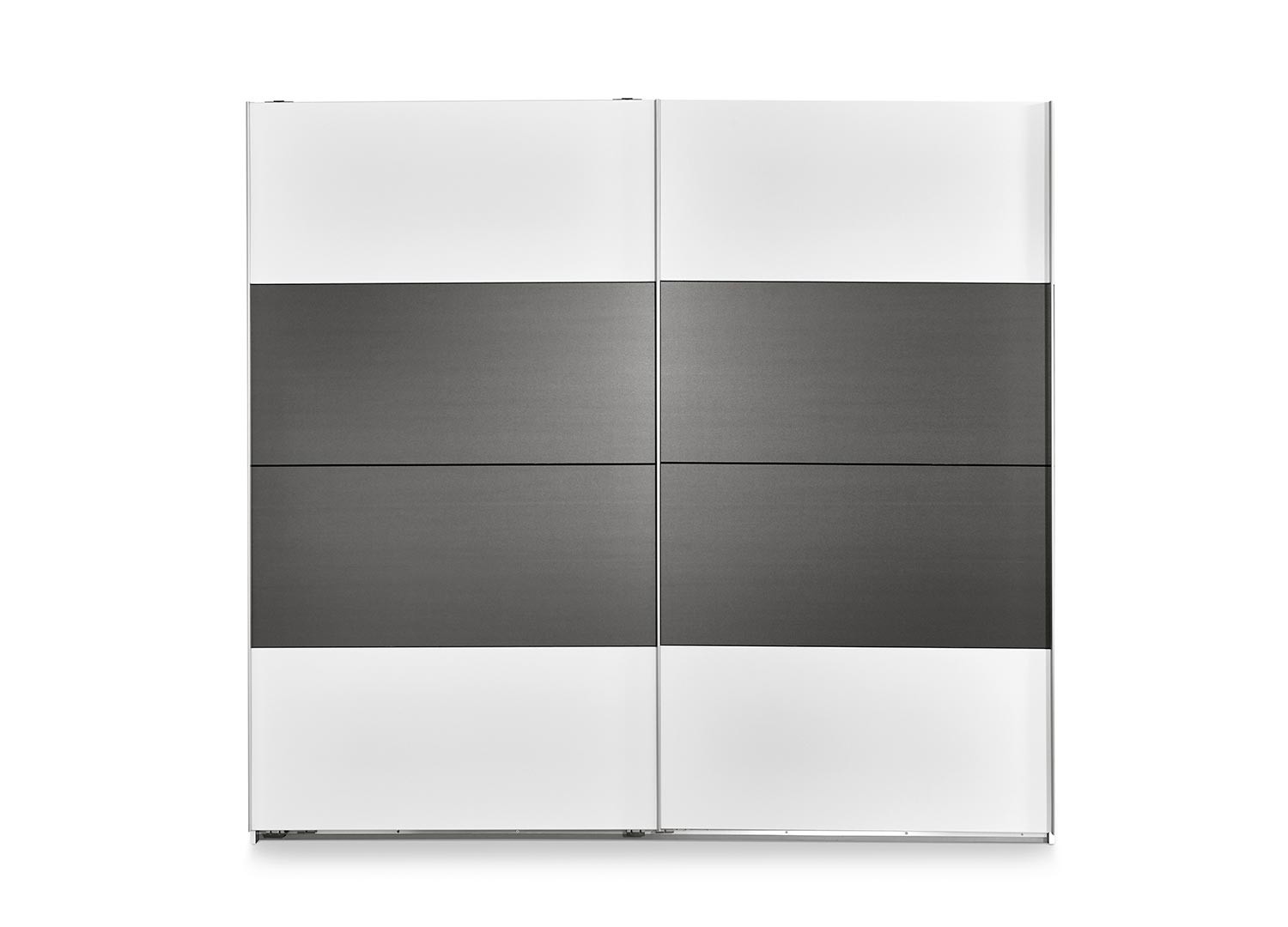Chambre à coucher blanche et grise