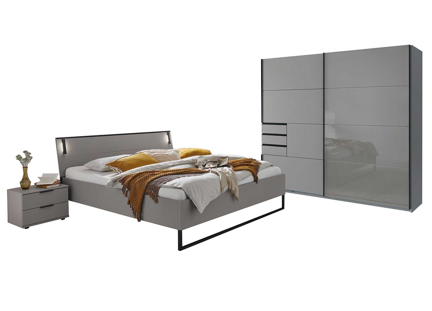 Chambre adulte moderne grise Tilburg