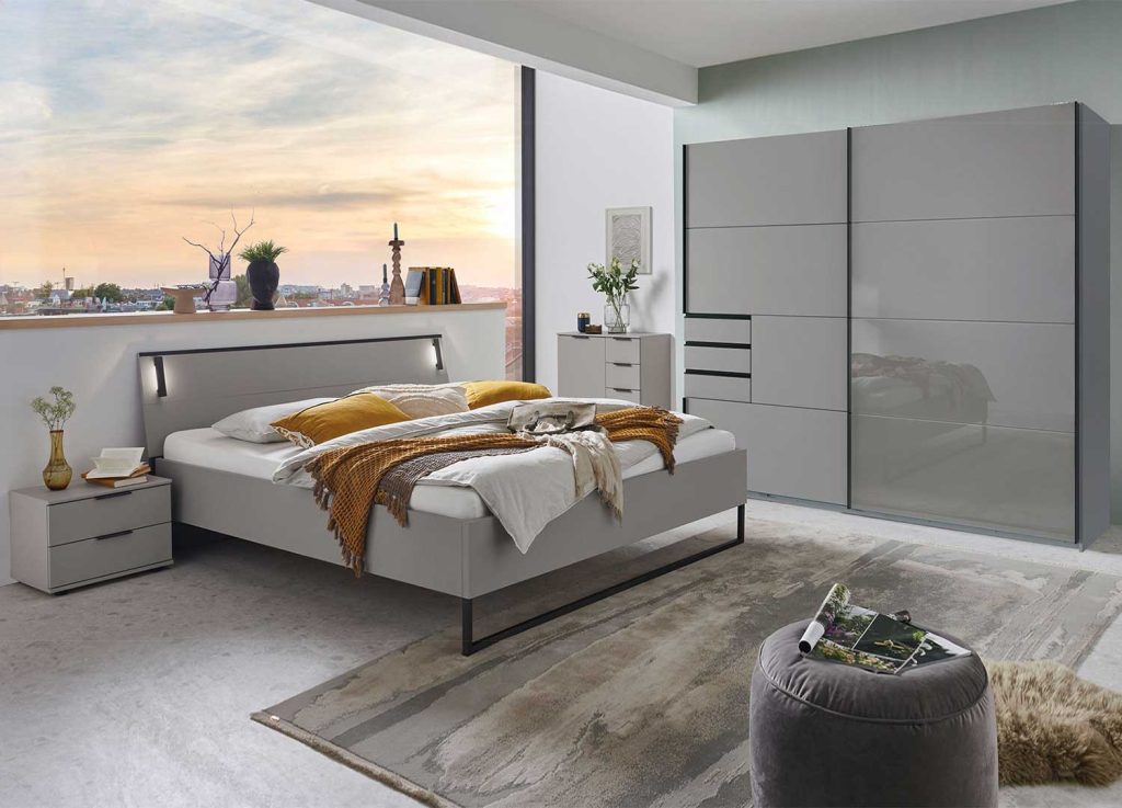 Chambre adulte moderne grise Tilburg