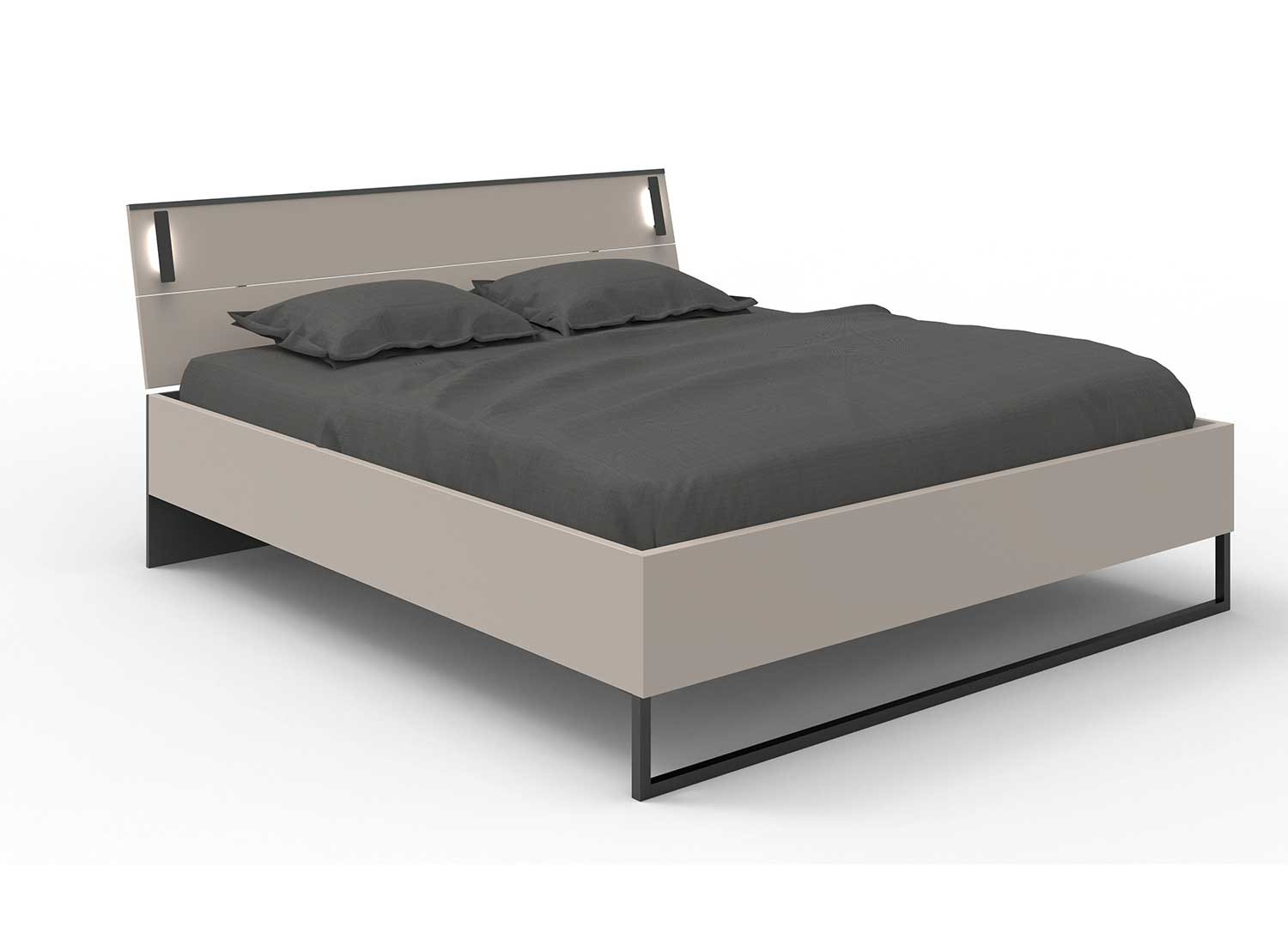 Chambre adulte moderne grise Tilburg