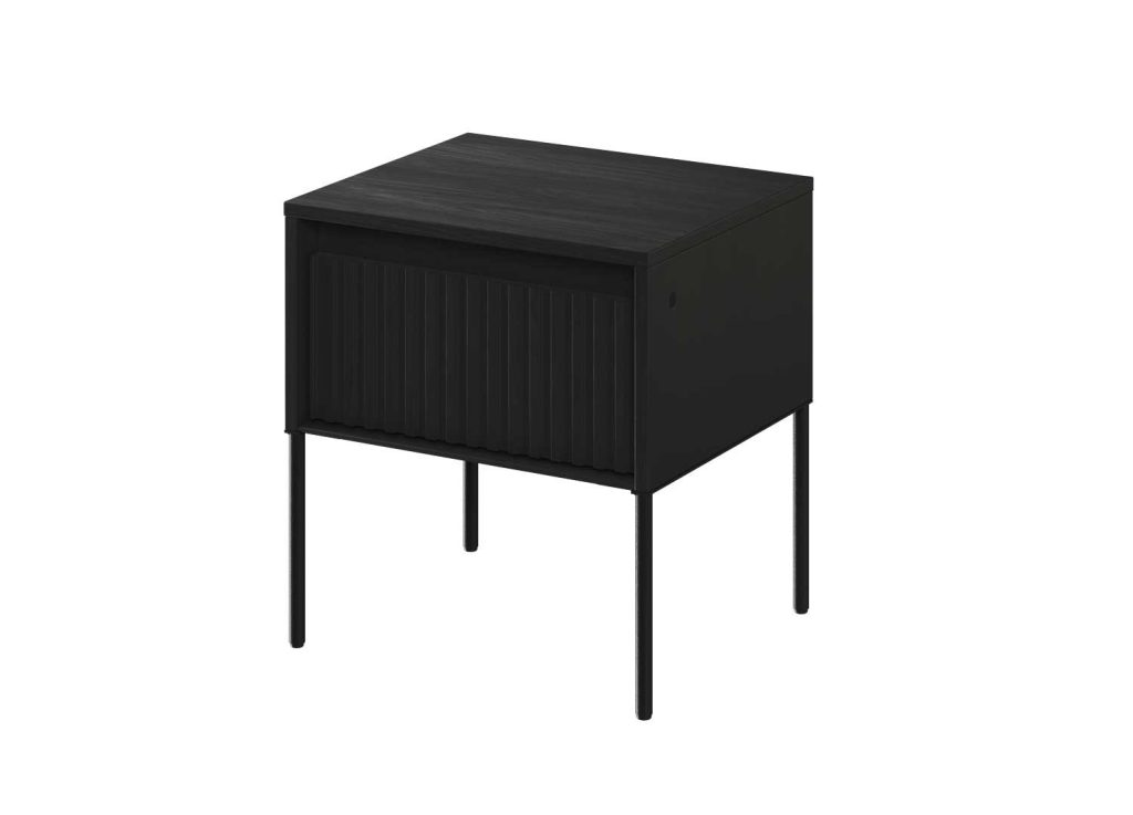 Chevet moderne 1 tiroir noir