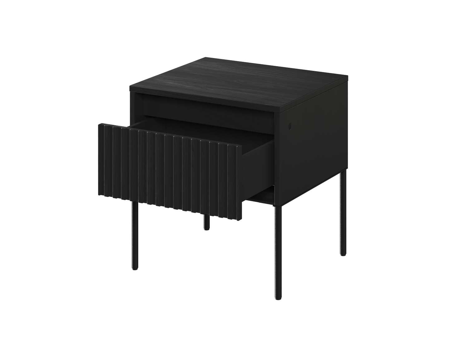 Chevet moderne 1 tiroir noir