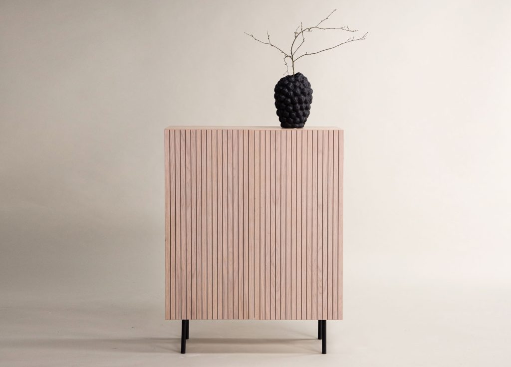 Commode 2 portes bois contemporain